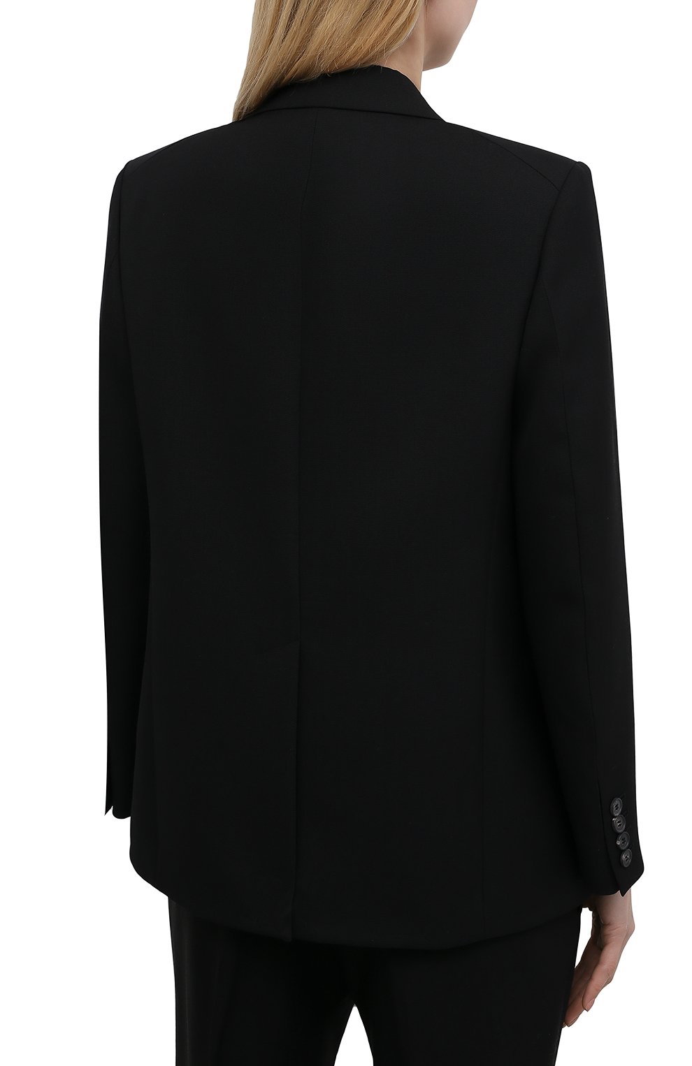 Шерстяной жакет VICTORIA BECKHAM черного цвета по цене 175000 руб., арт. 1221WJK002491A, фото 4 Шерстяной жакет VICTORIA BECKHAM, арт. 1221WJK002491A, фото 4