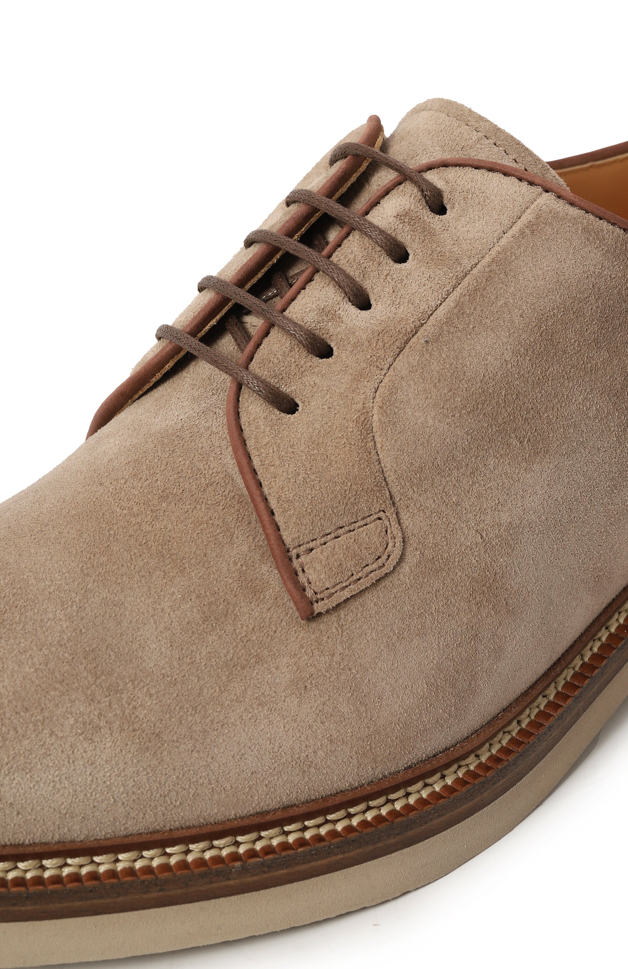 Замшевые дерби BRUNELLO CUCINELLI, арт. MZUPEAT708, фото 7