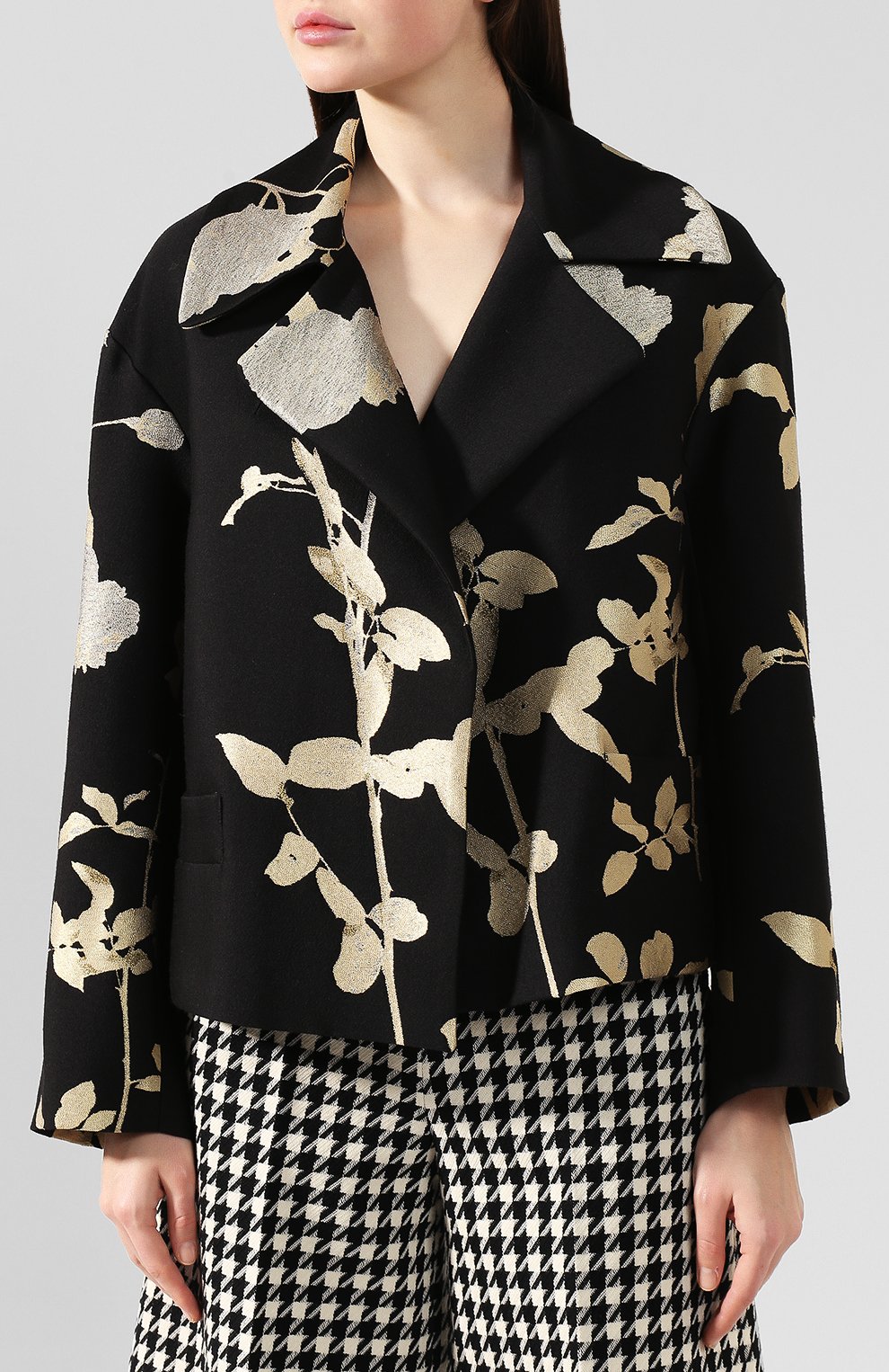 Жакет из смеси шерсти и вискозы DRIES VAN NOTEN черного цвета по цене 89950 руб., арт. 192-10530-8361, фото 3 Жакет из смеси шерсти и вискозы DRIES VAN NOTEN, арт. 192-10530-8361, фото 3