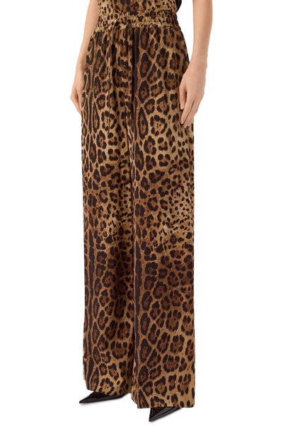 Шелковые брюки DOLCE & GABBANA, арт. FTDILT/FSADD, фото 3