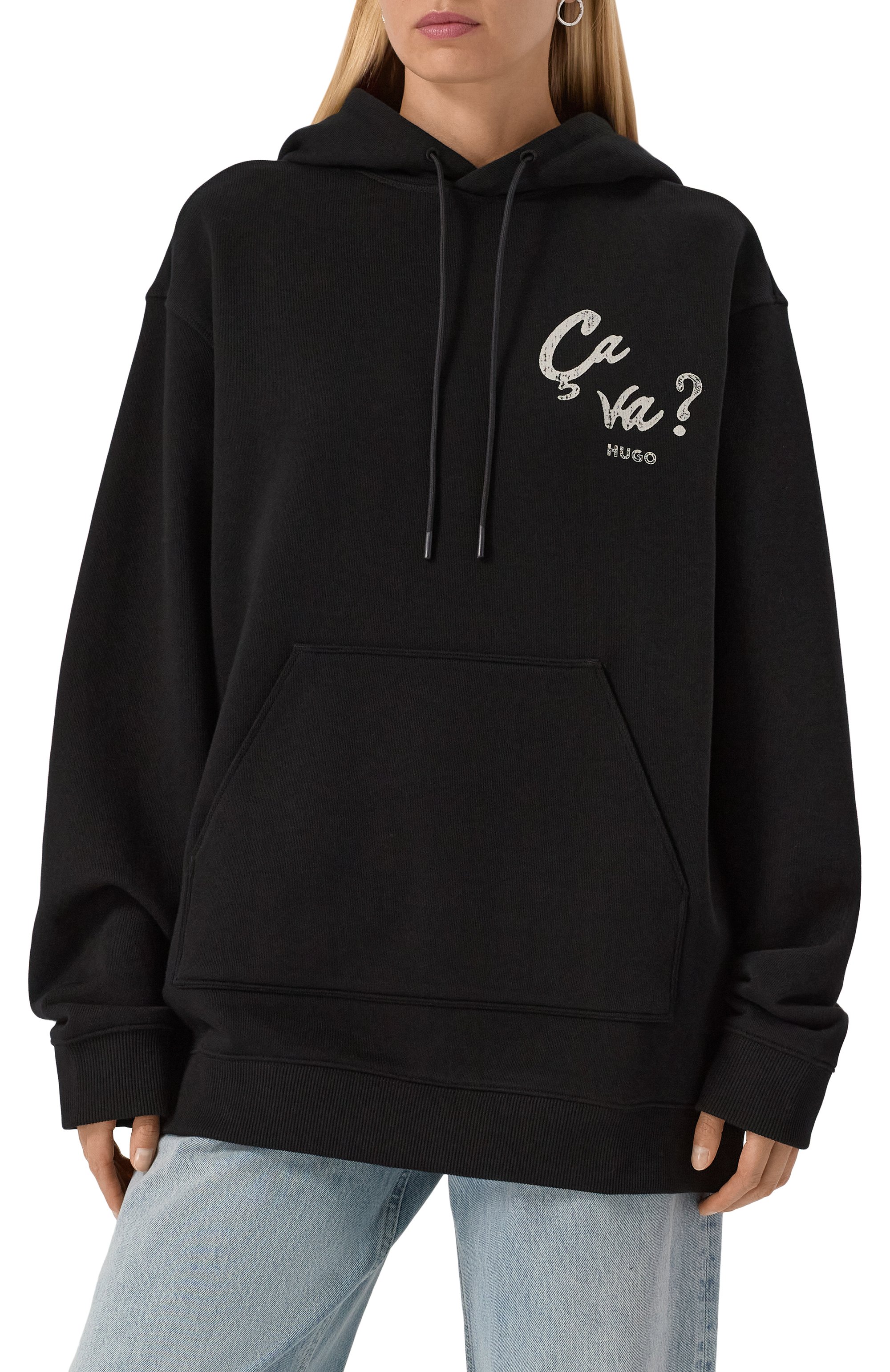 Хлопковое худи HUGO, арт. 50545201, фото 3