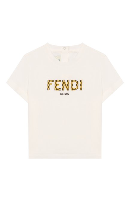 Хлопковая футболка FENDI, арт. BMI249/7AJ