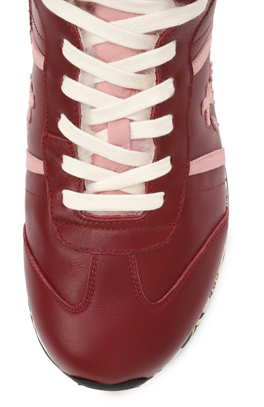 Кожаные кроссовки Adam Premiata will be Бордовый, фото 4