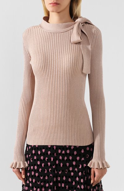 Пуловер из смеси хлопка и вискозы REDVALENTINO, арт. TR3KCC48/4W2, фото 3