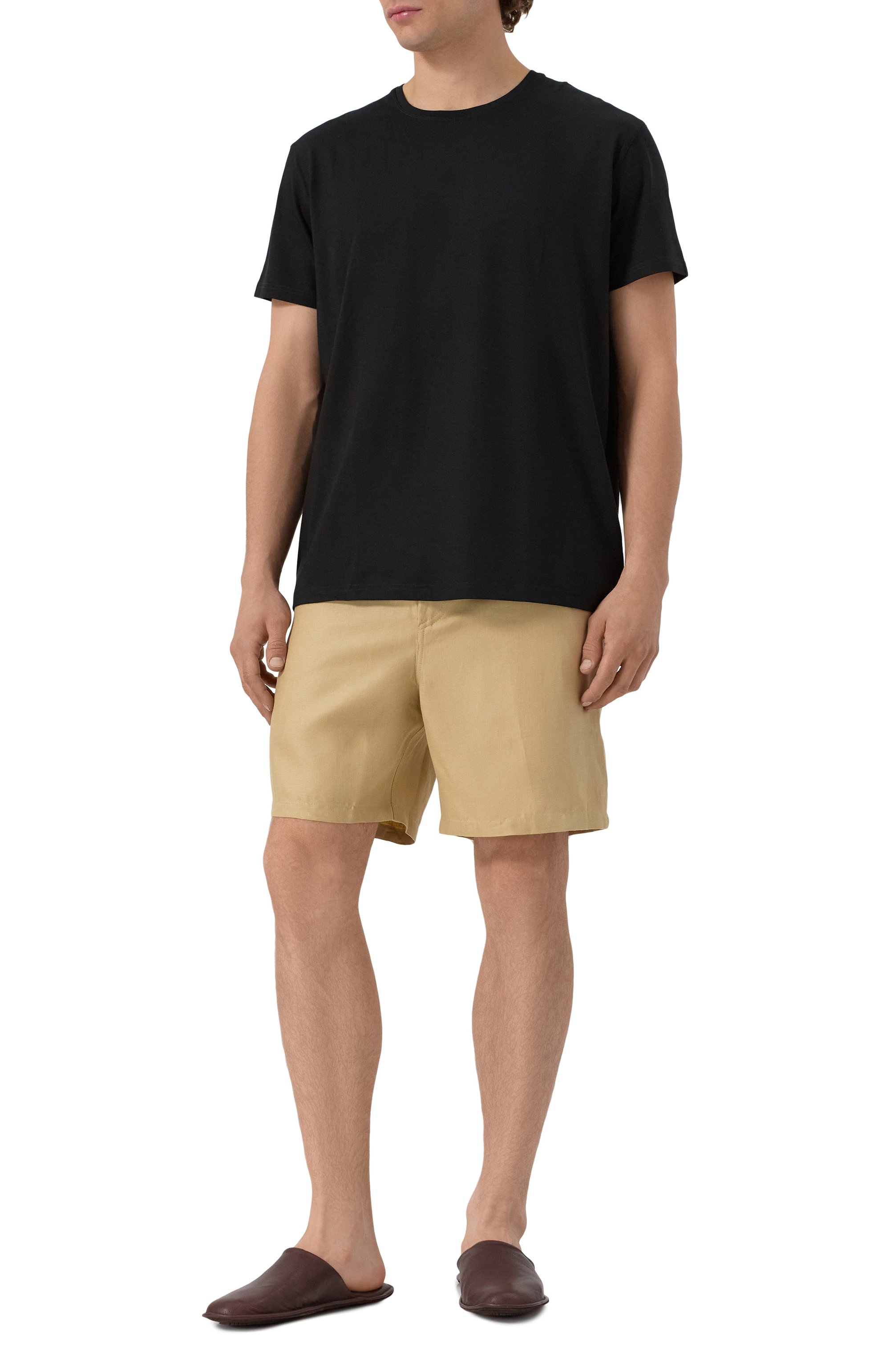 Кожаные домашние туфли HOMERS AT HOME, арт. 12045/BUFALIN0, фото 2