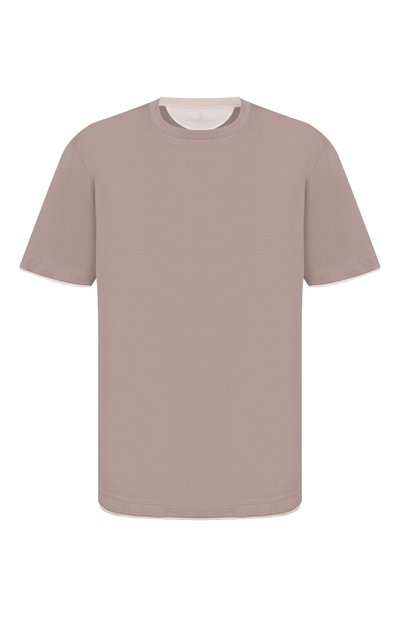 Мужская хлопковая футболка BRUNELLO CUCINELLI, арт. M0B137427