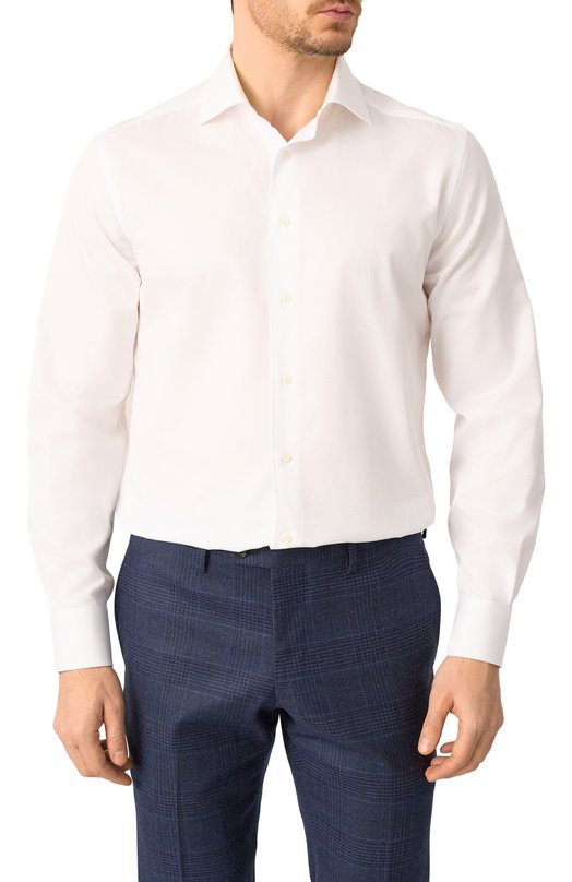 Хлопковая сорочка Corneliani 25P100-2511625 Белый  25P100-2511625 Фото 3