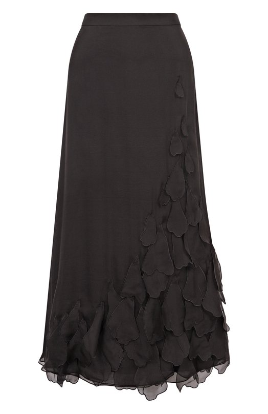 Шелковая юбка YANINA Т-2985 Чёрный Т-2985