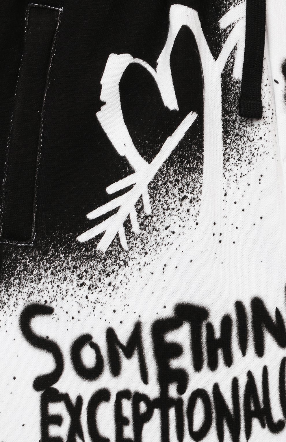 Хлопковые джоггеры DOLCE & GABBANA черно-белого цвета по цене 33750 руб., арт. L4JPDF/G7A6U/2-6, фото 3 Хлопковые джоггеры DOLCE & GABBANA, арт. L4JPDF/G7A6U/2-6, фото 3