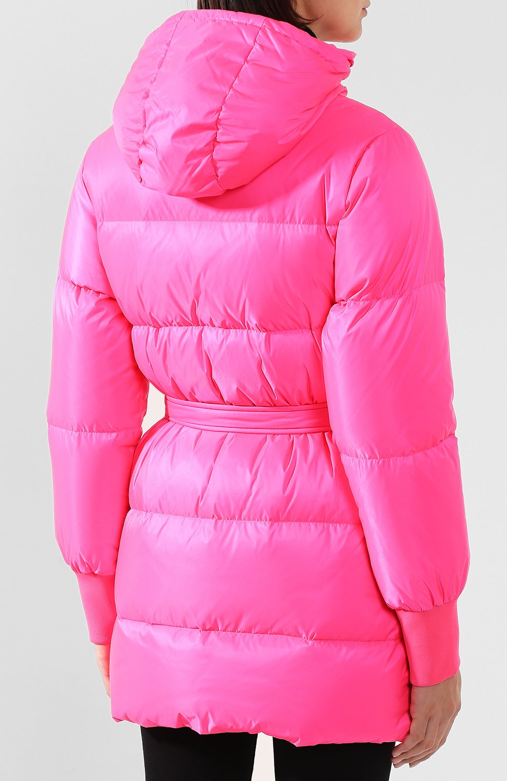 Пуховик с поясом KENZO фуксия цвета по цене 48850 руб., арт. F9620U046565, фото 4 Пуховик с поясом KENZO, арт. F9620U046565, фото 4