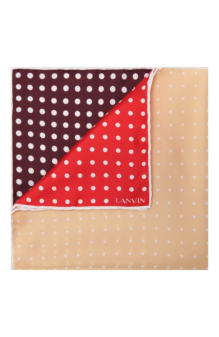 Мужской шелковый платок LANVIN красного цвета, арт. 3806/HANDKERCHIEF | Фото 1 (Материал: Шелк, Текстиль; Нос: Не проставлено)