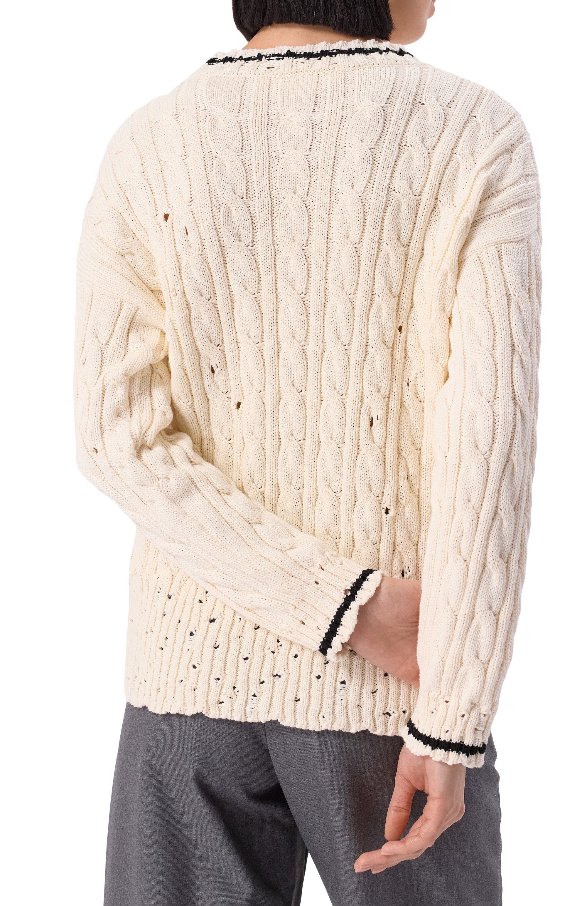 Хлопковый свитер MARNI, арт. GCMD0577Q0/UFC656, фото 4