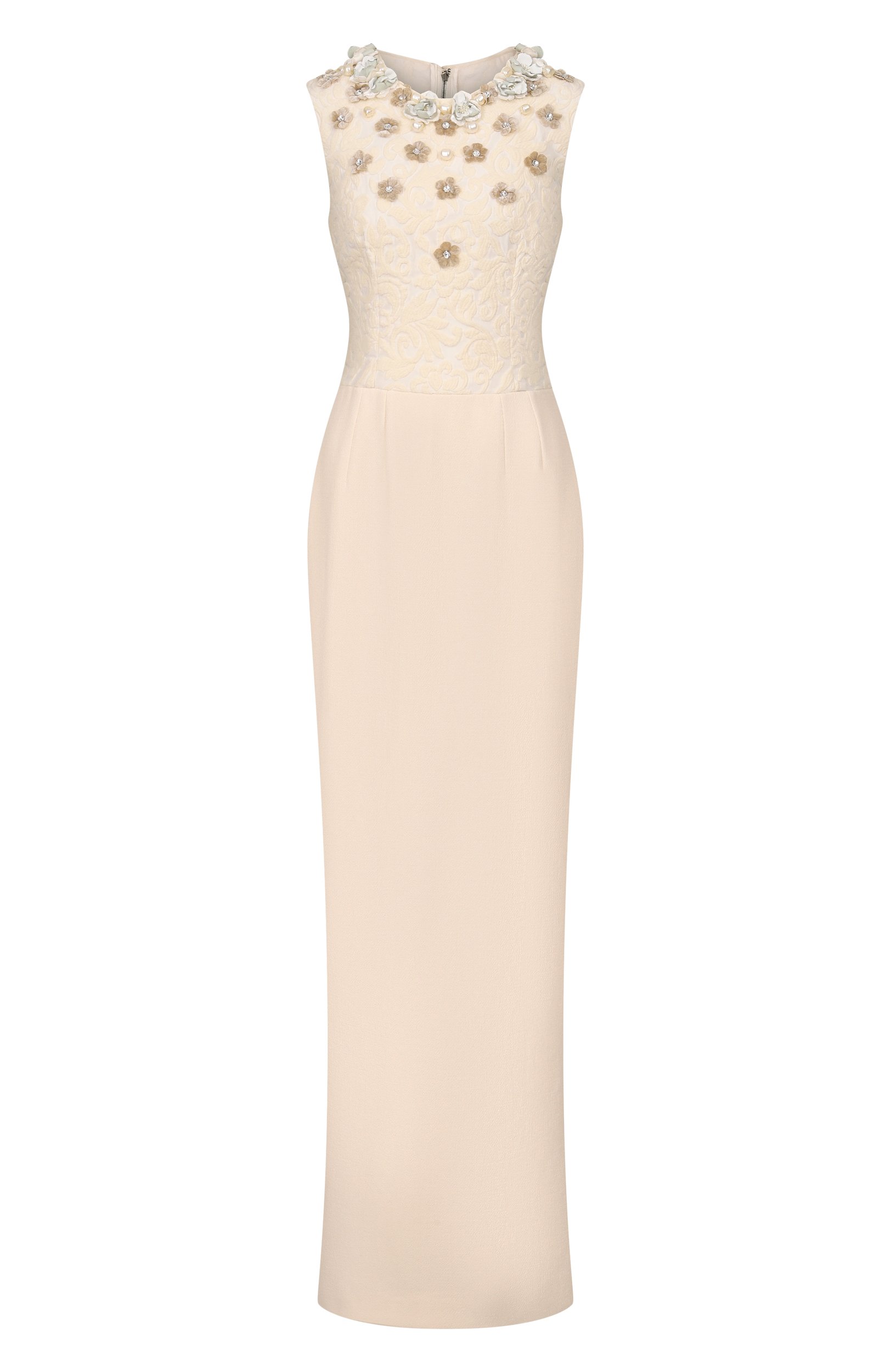 Платье из шерсти и шелка DOLCE & GABBANA, арт. 0102/I60X4W/GDC12, фото 1