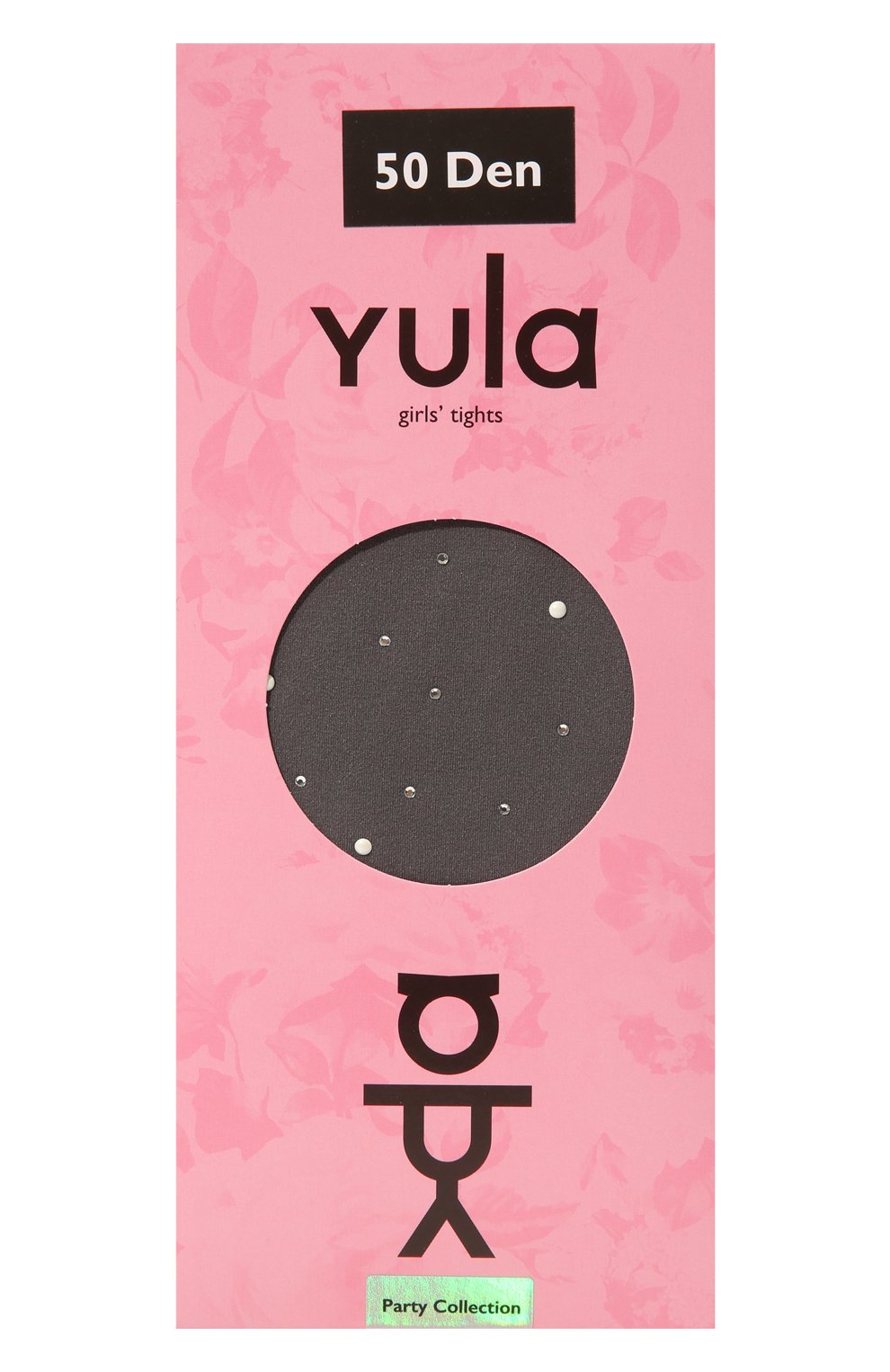 Колготки party collection YULA серого цвета по цене 2750 руб., арт. YU-286, фото 1 Колготки party collection YULA, арт. YU-286, фото 1