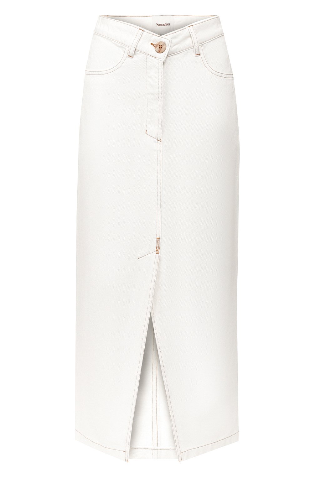 Джинсовая юбка NANUSHKA, арт. ZEFIR_WHITE_RIGID DENIM, фото 1
