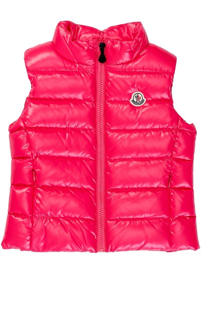 Пуховый жилет на молнии MONCLER ENFANT, арт. C2-954-48336-05-68950/4-6A, фото 1