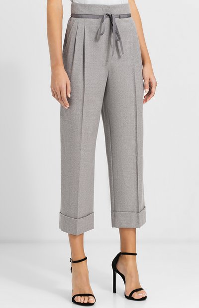 Шерстяные брюки с отворотами GIORGIO ARMANI, арт. 8WHPP00S/T008U, фото 3
