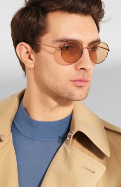 Женские солнцезащитные очки RAY-BAN оранжевого цвета, арт. 3612-903593 | Фото 3 (Кросс-КТ: С/з-унисекс; Региональные ограничения белый список (Axapta Mercury): RU; Тип очков: С/з; Статус проверки: Проверена категория; Очки форма: Круглые; Оптика Гендер: оптика-унисекс)