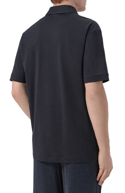 Поло из шелка и хлопка GIORGIO ARMANI, арт. GM003038/TE20001, фото 4