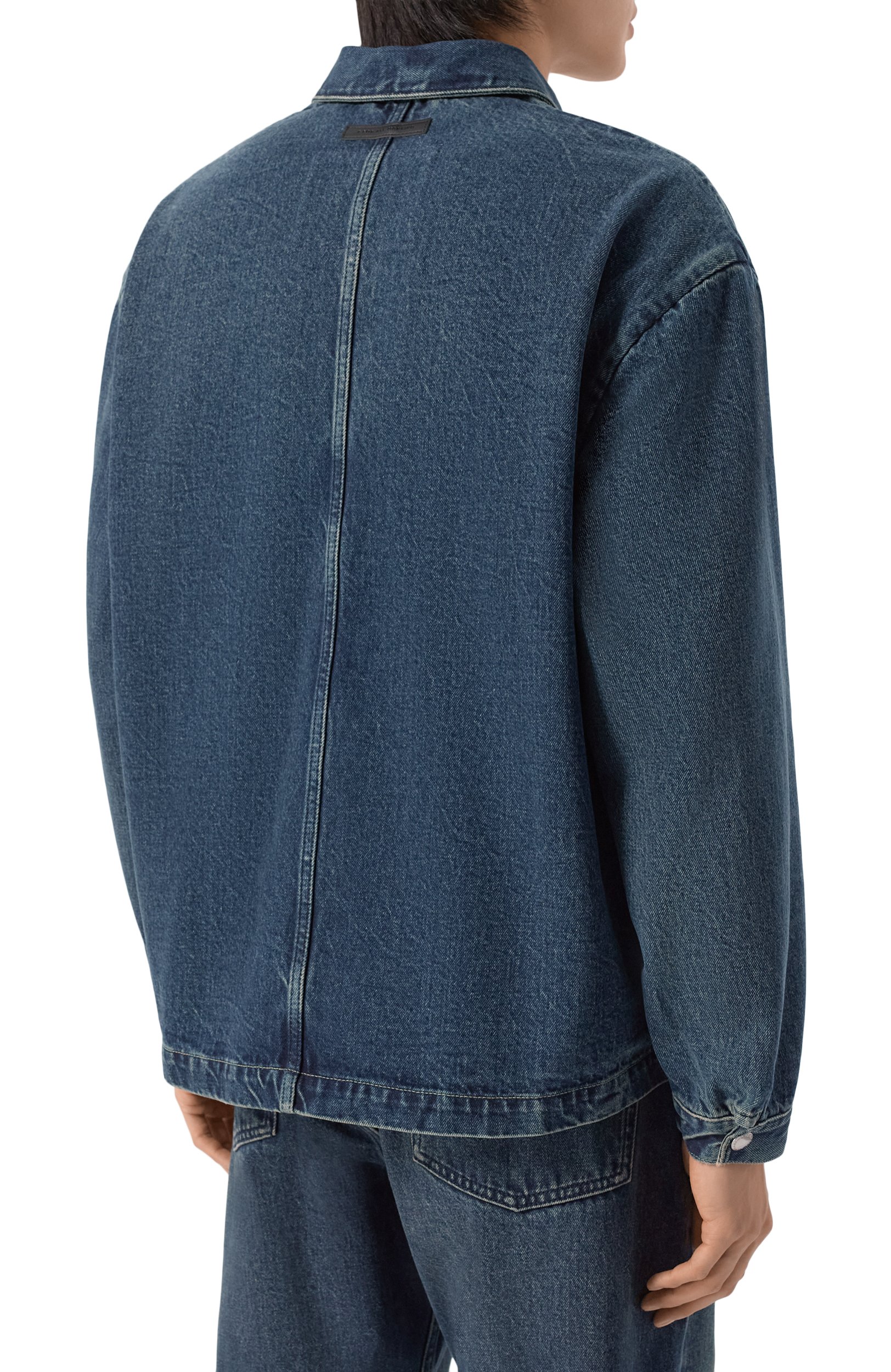 Джинсовая рубашка 7 FOR ALL MANKIND синего цвета по цене 43250 руб., арт. 7T800H49, фото 4 Джинсовая рубашка 7 FOR ALL MANKIND, арт. 7T800H49, фото 4