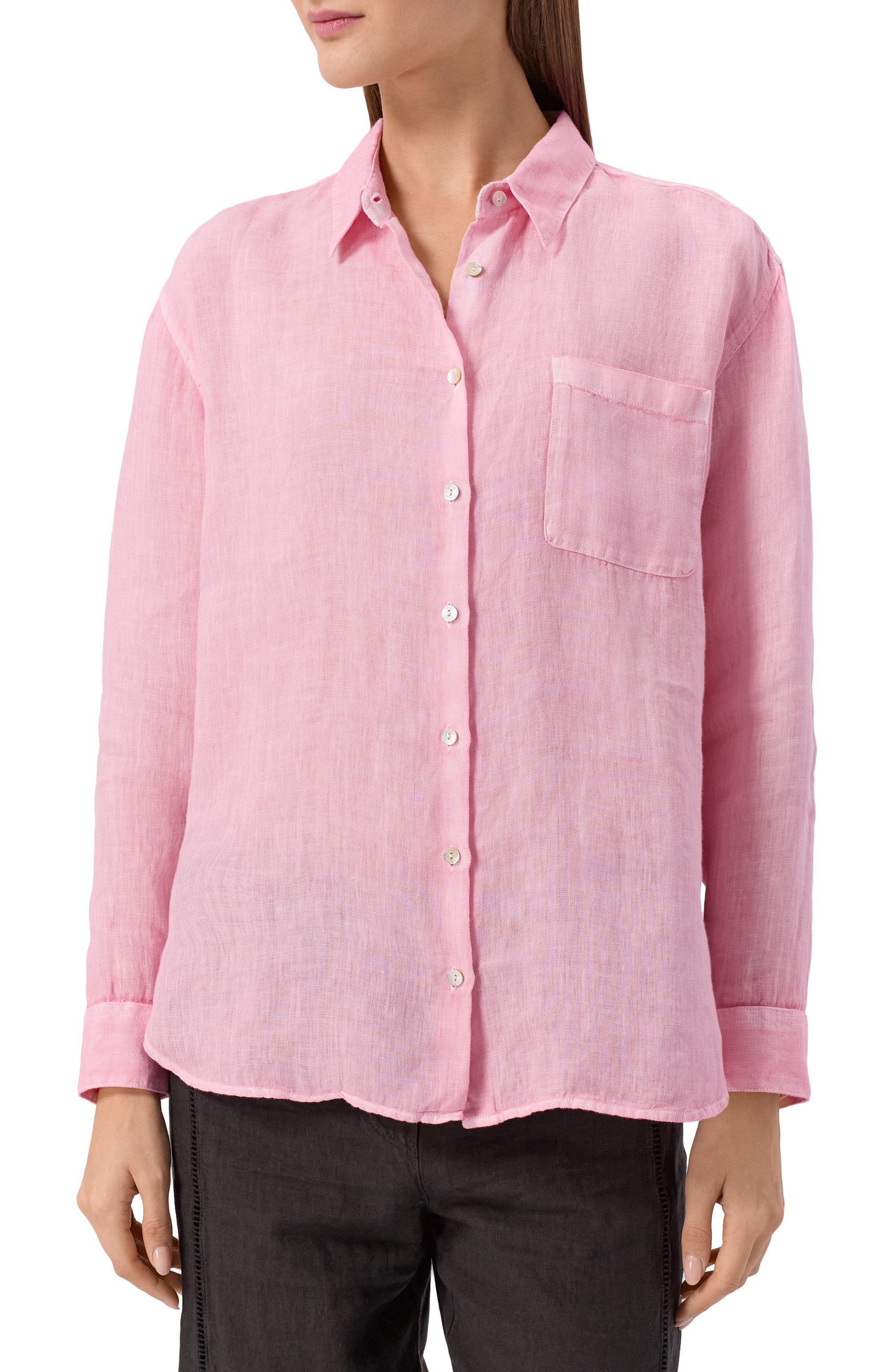 Льняная рубашка 120% LINO, арт. 33ALIW19GE/0000115_001, фото 3