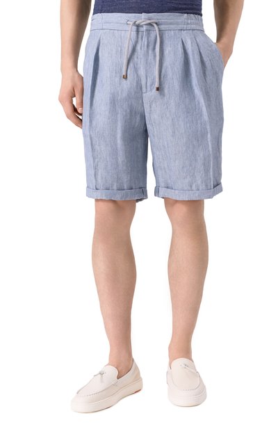 Льняные шорты BRUNELLO CUCINELLI, арт. MH251U0020, фото 3