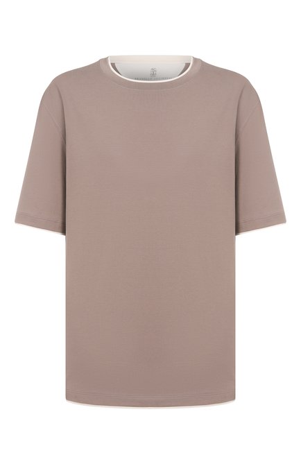 Мужская хлопковая футболка BRUNELLO CUCINELLI, арт. M0B137427