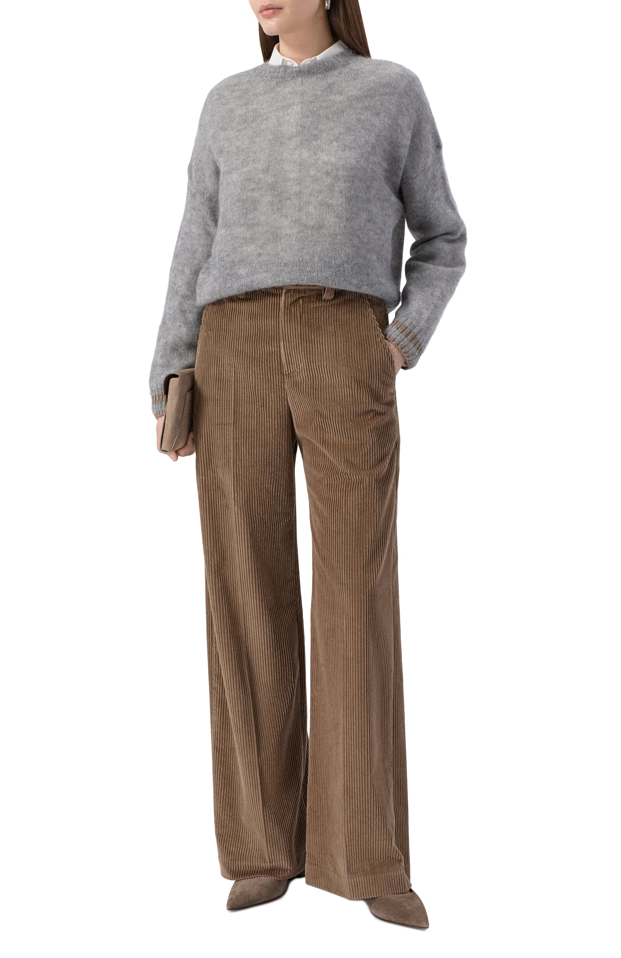 Вельветовые брюки BRUNELLO CUCINELLI, арт. MP180P8724, фото 2