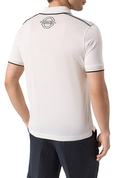 Поло из шелка и хлопка STEFANO RICCI, арт. K818923P31/T25171, фото 4