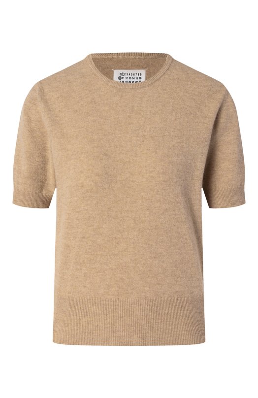 Шерстяной пуловер Maison Margiela S51HL0018/M13090 Бежевый S51HL0018/M13090