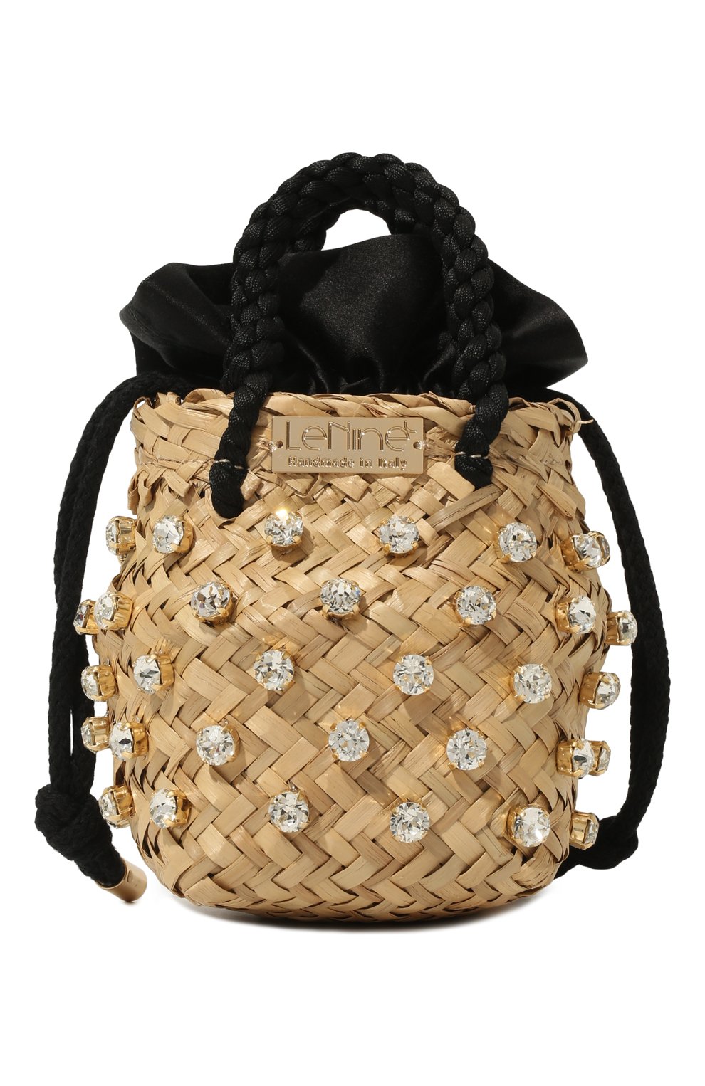 Сумка nina small LE NINE черного цвета по цене 41200 руб., арт. S5-00030/600/SATIN/C0TT0N, фото 1 Сумка nina small LE NINE, арт. S5-00030/600/SATIN/C0TT0N, фото 1