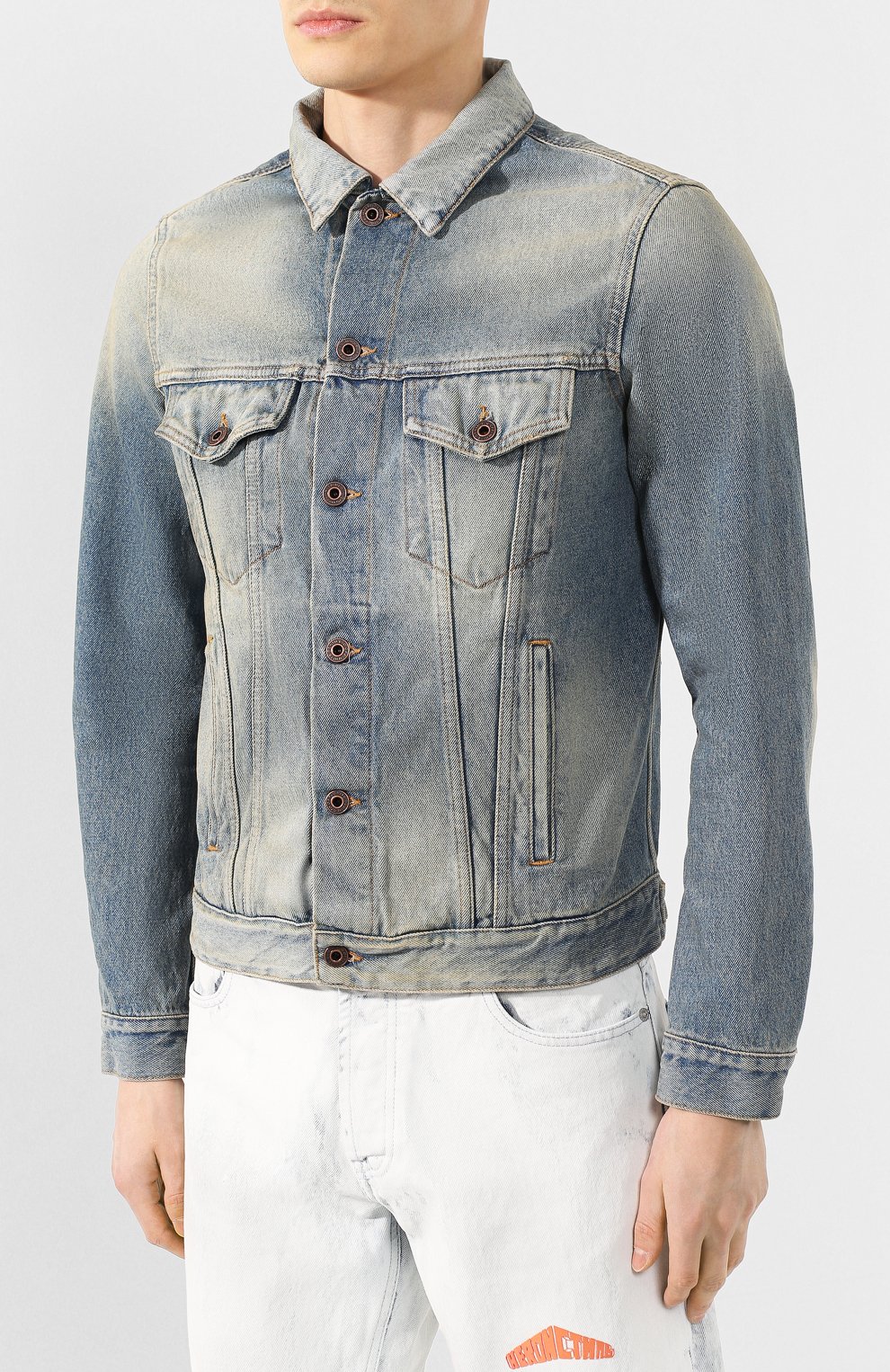 Джинсовая куртка OFF-WHITE, арт. 0MYE005S203860037388, фо то 3