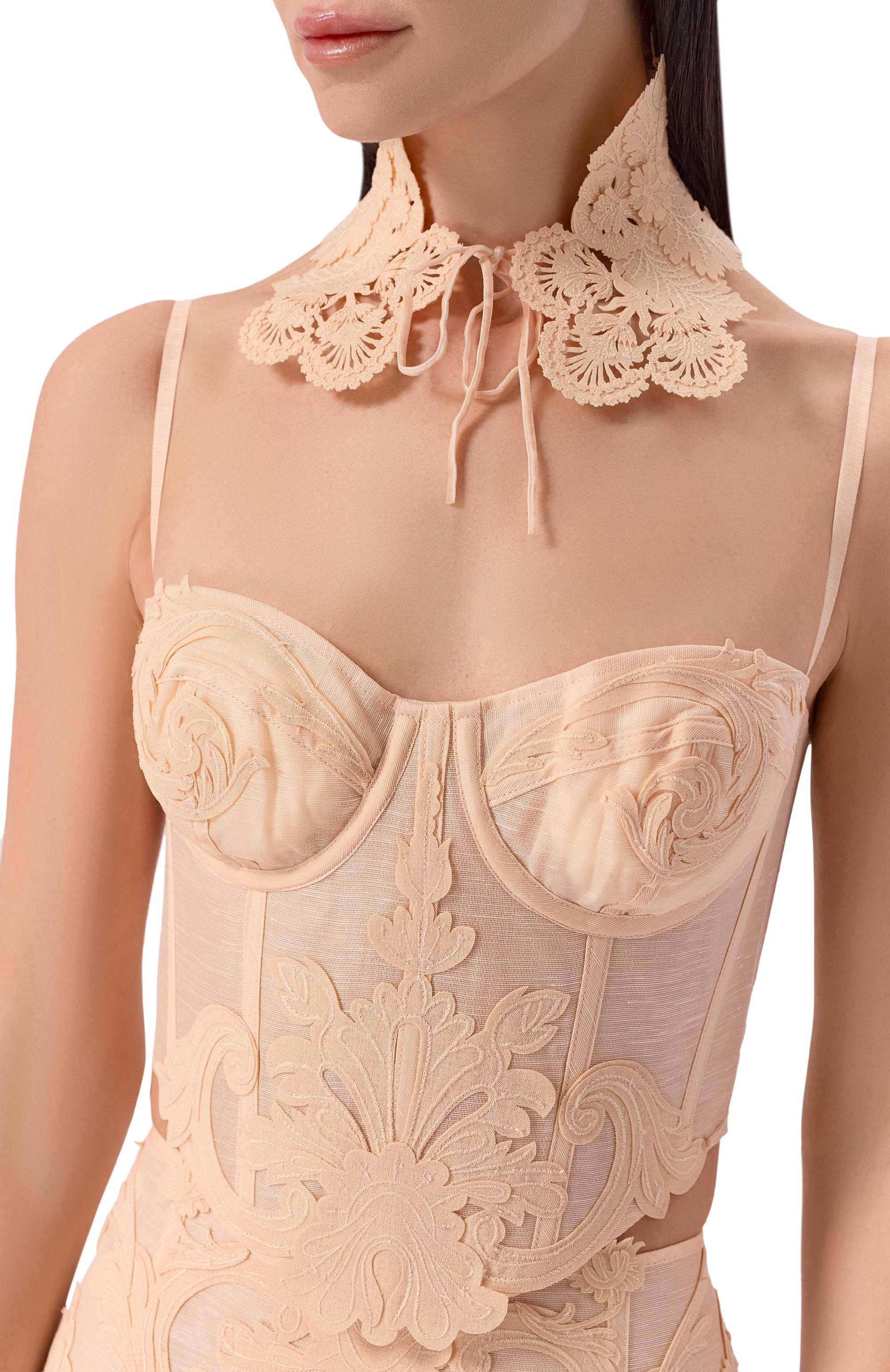 Топ-корсет изо льна и шелка ZIMMERMANN, арт. 6352TC261, фото 5