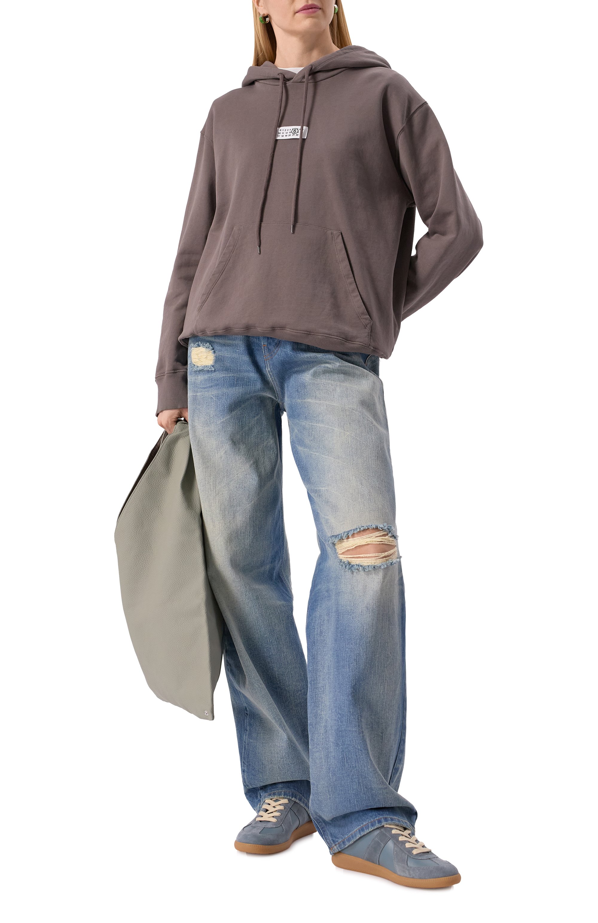 Хлопковое худи MM6, арт. SH0GU0018/M25012, фото 2