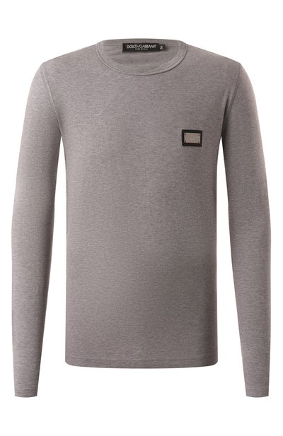 Мужская хлопковый лонгслив DOLCE & GABBANA, арт. G8PV0T/G7F2I
