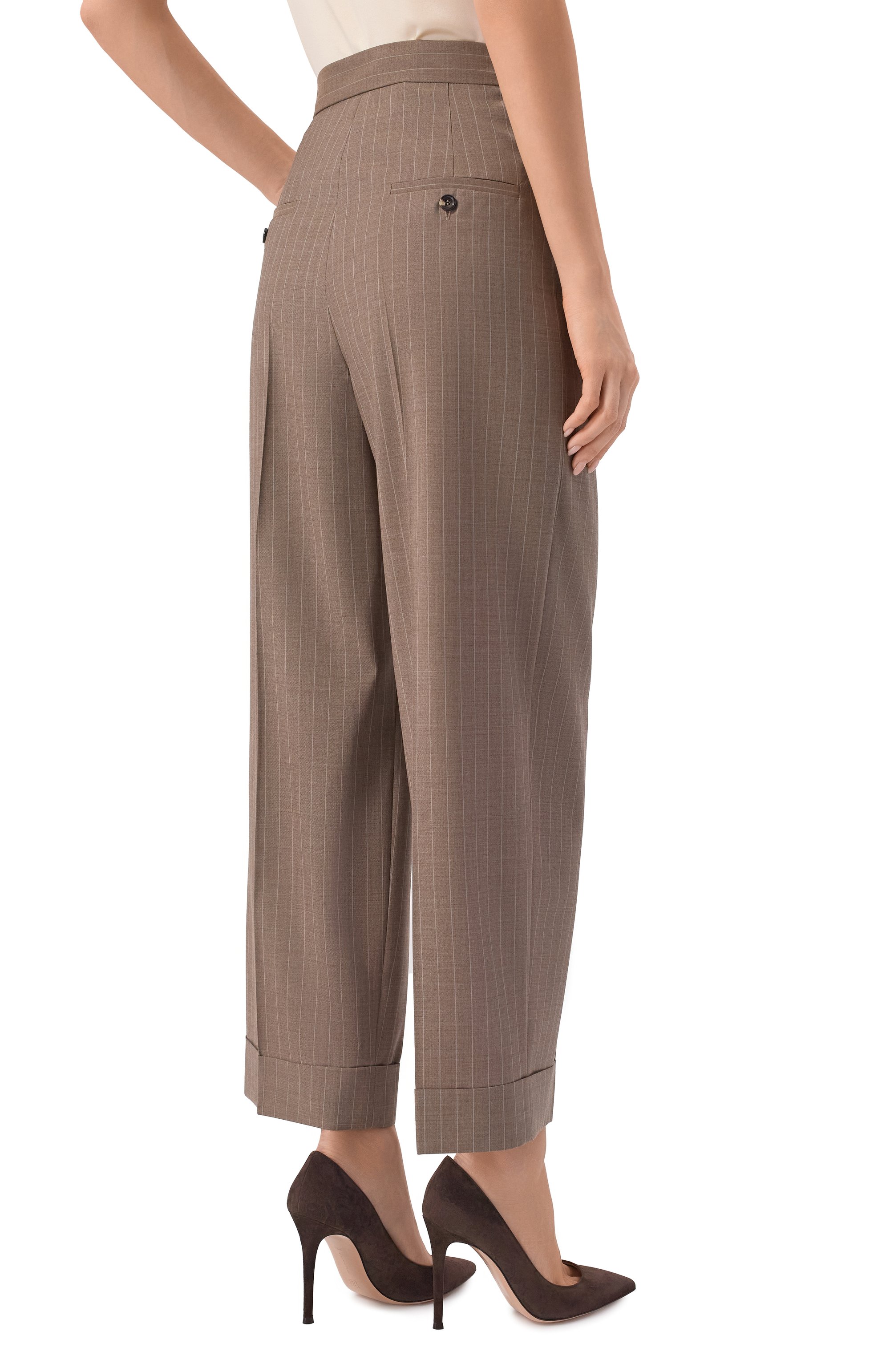 Шерстяные брюки MAX MARA, арт. MXMMANETTA, фото 4