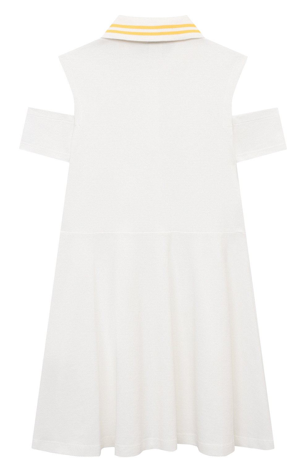 Хлопковое платье FENDI белого цвета по цене 34900 руб., арт. JFB644/AVP/8-12+, фото 2 Хлопковое платье FENDI, арт. JFB644/AVP/8-12+, фото 2