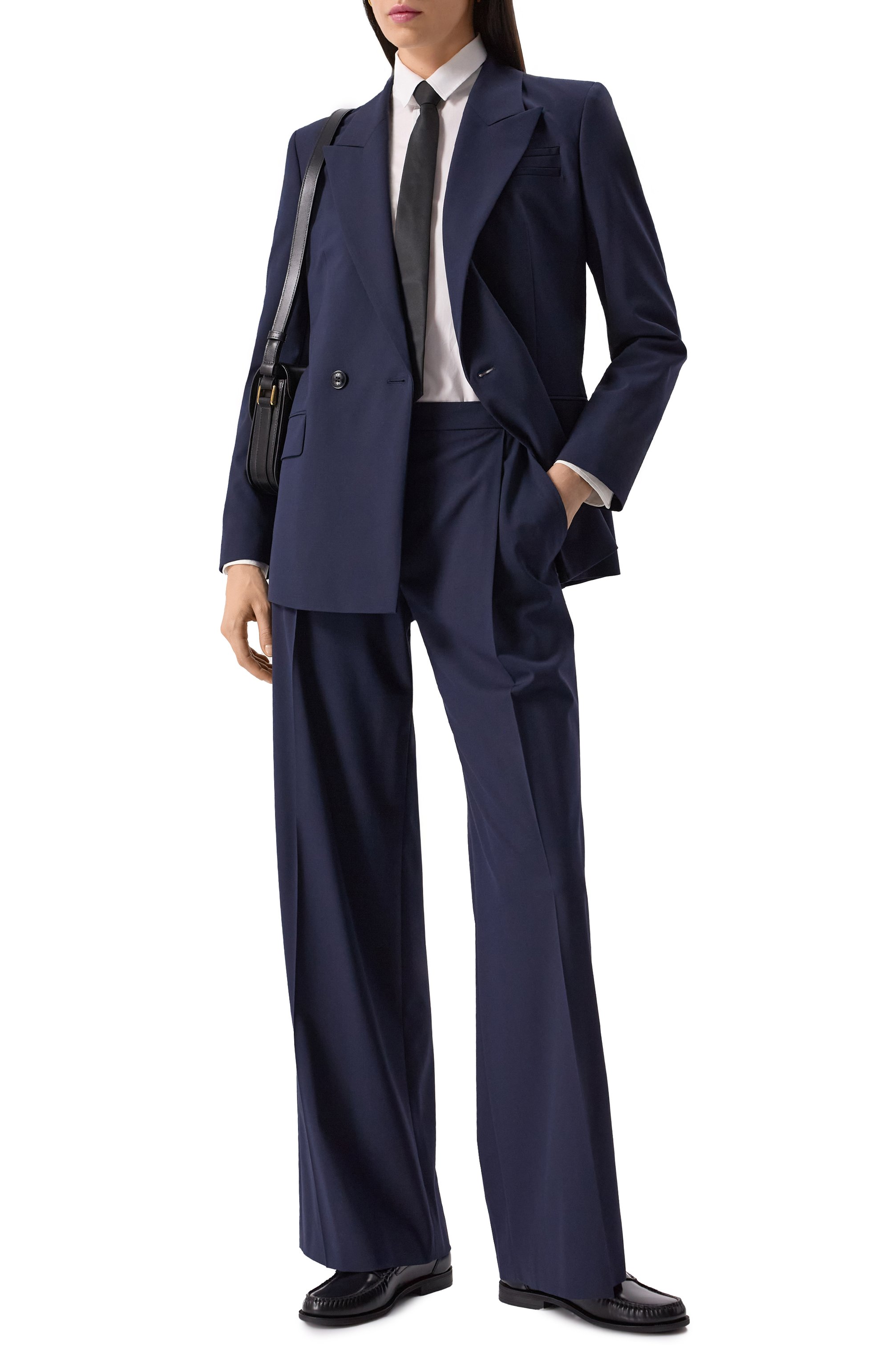 Брюки HUGO синего цвета по цене 26950 руб., арт. 50530103, фото 2 Брюки HUGO, арт. 50530103, фото 2