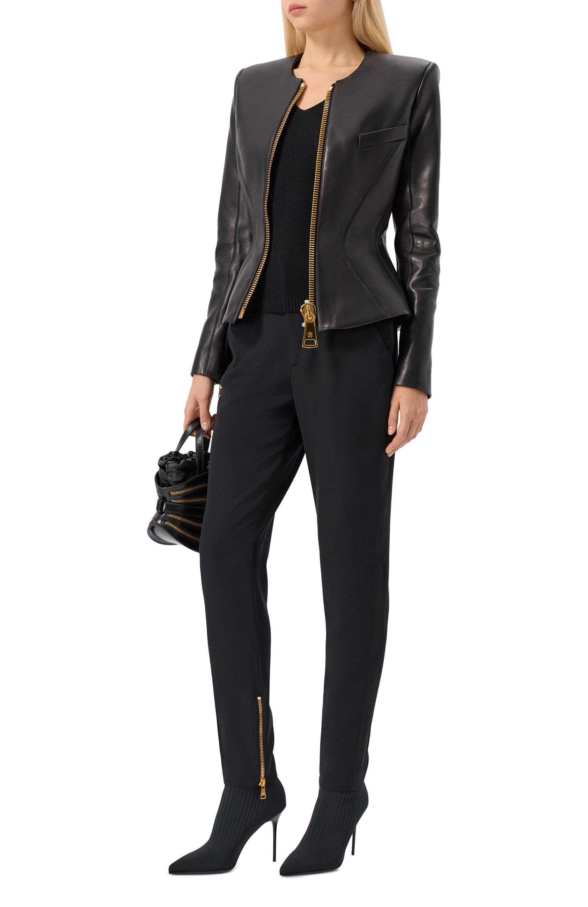 Текстильные ботильоны skye 95 BALMAIN, арт. FN0TA641/TSKT, фото 3