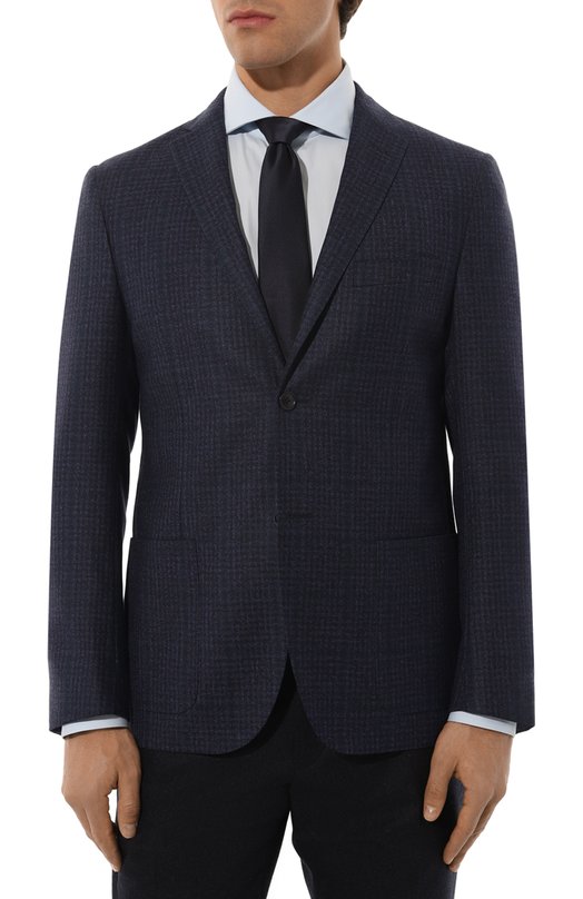 Шерстяной пиджак Corneliani 946002-9416454 Синий  946002-9416454 Фото 5