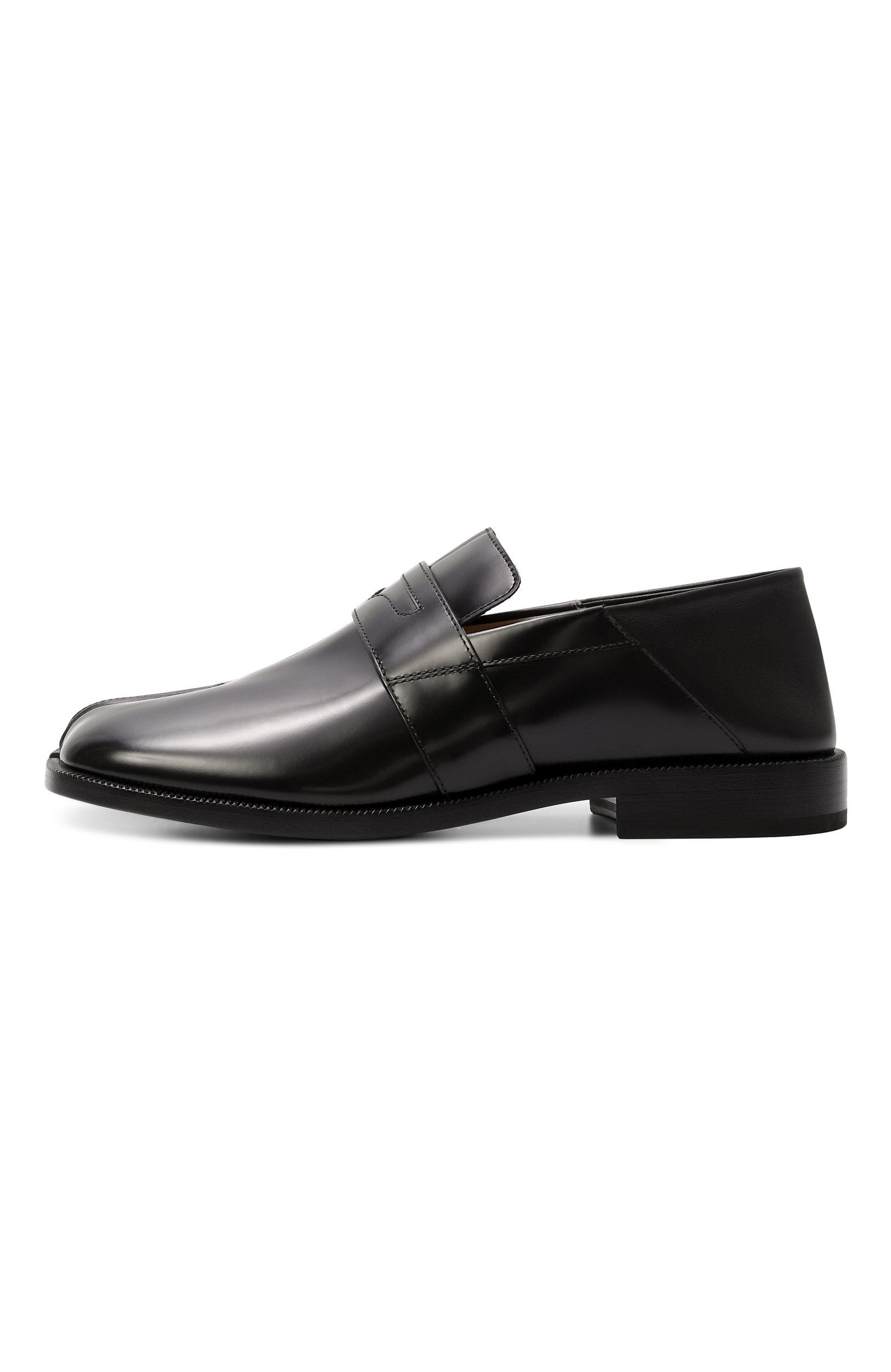 Кожаные пенни-лоферы tabi MAISON MARGIELA черного цвета по цене 137000 руб., арт. S39WR0021/P2820, фото 4 Кожаные пенни-лоферы tabi MAISON MARGIELA, арт. S39WR0021/P2820, фото 4