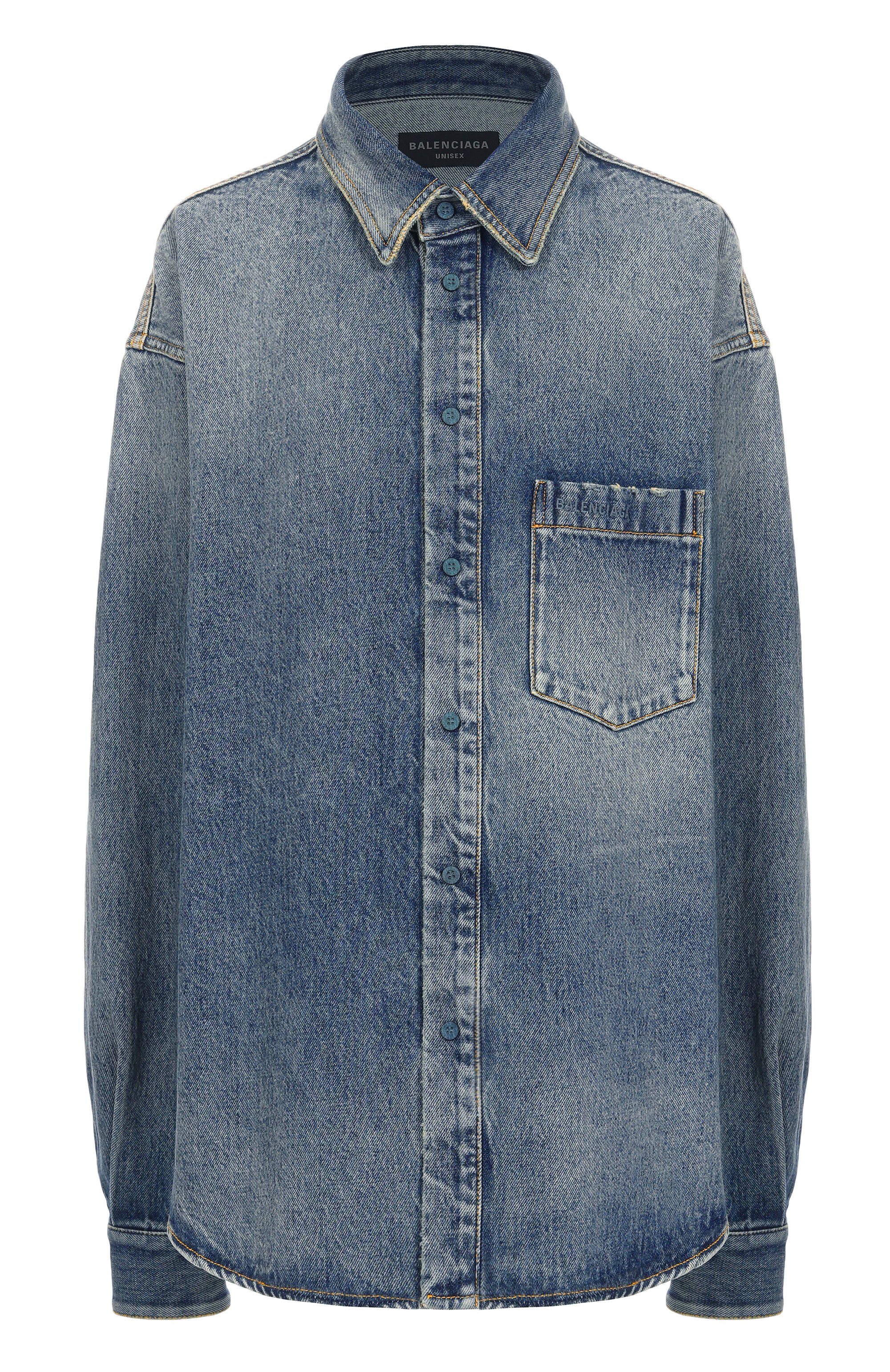 Джинсовая рубашка BALENCIAGA, арт. 783691/THW25, фо�то 1