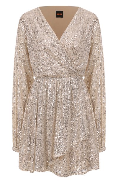 Женское платье с отделкой пайетками BOSS ORANGE, арт. 50548326
