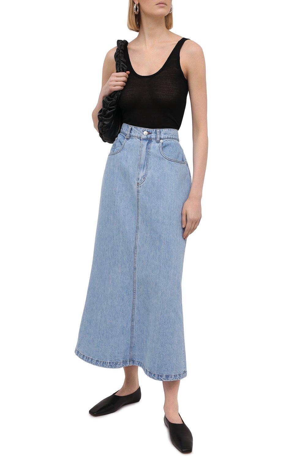 Джинсовая юбка NANUSHKA, арт. CLAUDIA_LIGHT WASH_RIGID DENIM, фото 2