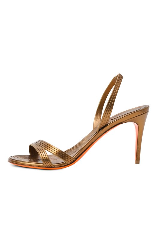 Кожаные босоножки Santoni WHIG71636HA2T00X Золотой  WHIG71636HA2T00X Фото 4