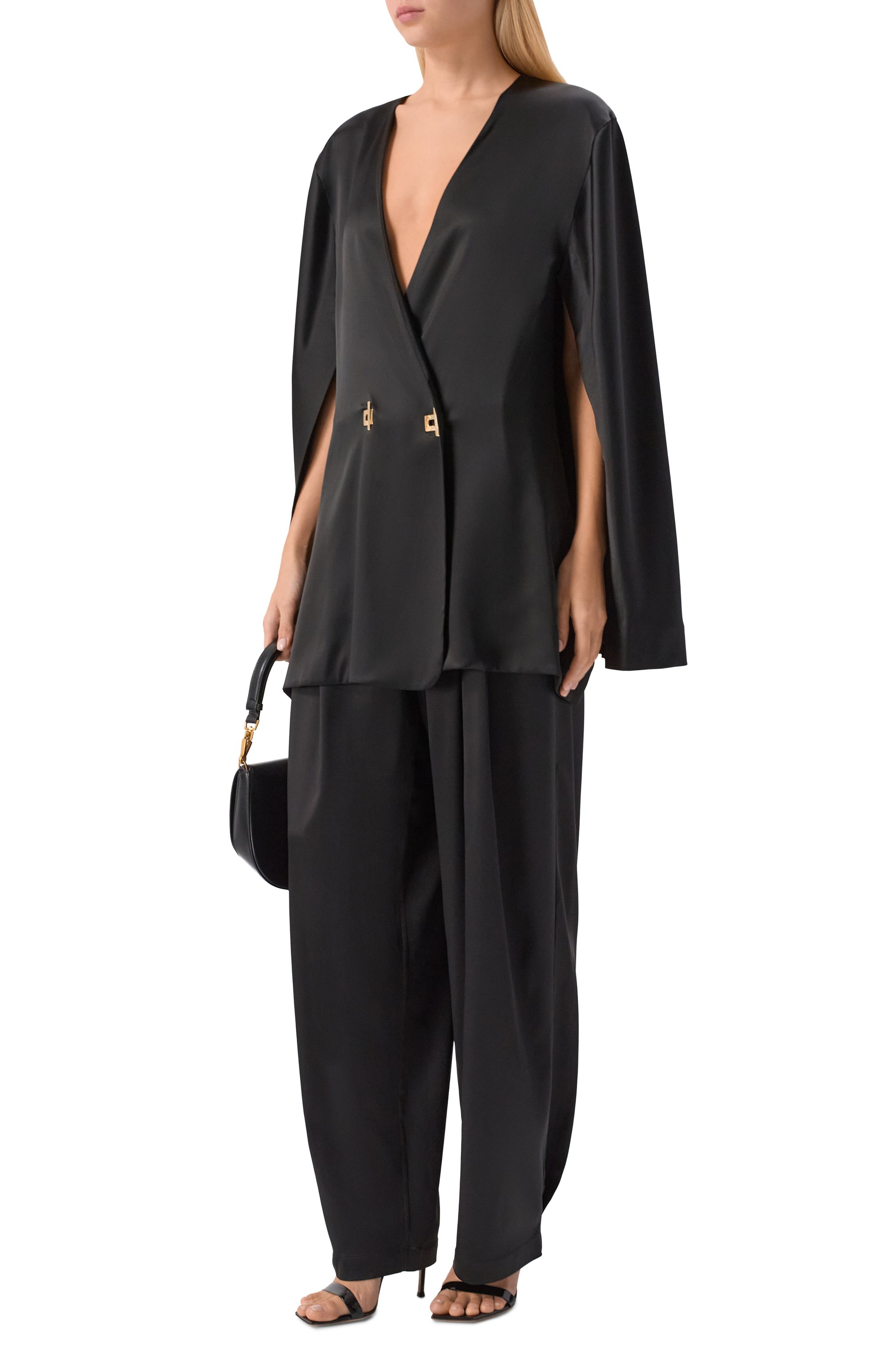 Блузка DANAME черного цвета по цене 61800 руб., арт. 125FW1703A, фото 2 Блузка DANAME, арт. 125FW1703A, фото 2