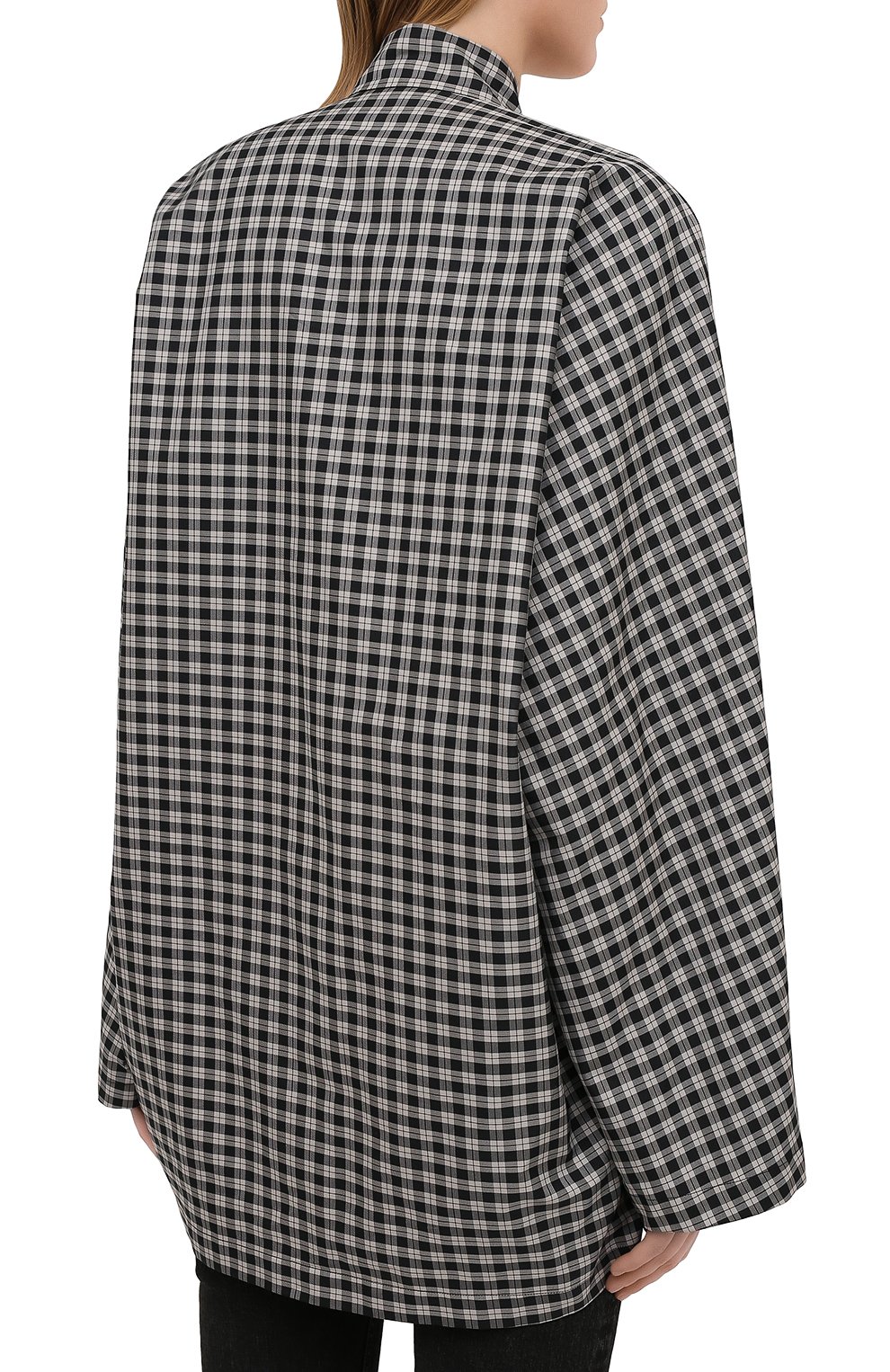 Рубашка BALENCIAGA черно-белого цвета по цене 79950 руб., арт. 642288/TJ034, фото 4 Рубашка BALENCIAGA, арт. 642288/TJ034, фото 4