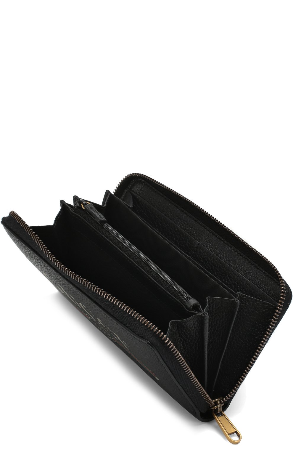 Кожаное портмоне на молнии с отделениями для кредитных карт и монет GUCCI, арт. 496317/0GCAT, фото 3