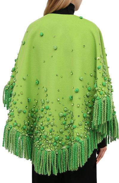 Пончо из шерсти и кашемира VALENTINO, арт. WB3CG2D015E, фото 4