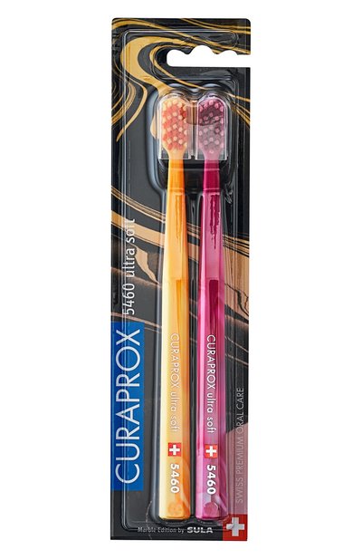 Женская набор зубных щеток duo marble 2023 ultrasoft d 0,10 мм (2 шт.) CURAPROX, арт. 7612412431056